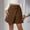 Brown, variant on USSUMA Women'S Skirts Midi Skirt Solid Color High Waist Zipper Button Irregular Mid-Calf Skirt Casual Dresses Loose Dresses Business Up to 45% off Army Green Skirt for Women L