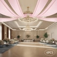 thumbnail image 5 of 6pcs Ceiling Drapes Sheer Voile Chiffon Drapery Draping Wedding Ceremony Ceiling Drape 5x20ft/30ft, 5 of 17