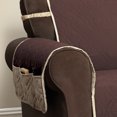 thumbnail image 6 of Innovative Textile Solutions 1-Piece 5 Star Solid Recliner Furniture Cover Slipcover, Chocolate/Ivory, 6 of 6