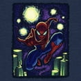 thumbnail image 2 of Men's Spider-Man Thwip Pose Starry Night Graphic T-Shirt, 2 of 4