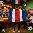 thumbnail image 4 of Decoración del hogar, decoración de habitaciones, decoración de paredes 2026 EE. UU. Canadá México Fútbol Chal Bandera Capa Bandera del cuerpo del fanático Banderas de manga de poliéster, 4 of 6