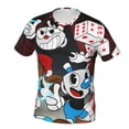thumbnail image 3 of The Cuphead Show Shirt 3d Printed T Shirt Crewneck Short Sleeve Top Tees For Mens, 3 of 6