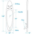 thumbnail image 5 of Seachoice Inflatable Stand-Up Paddle Board 86941 Kit, Lightweight, 10'6" x 30" x 6", 5 of 8