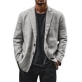 thumbnail image 2 of Blekii Mens Casual Sport Coat Blazer, Men's Casual Sport Coat, 2 Button Lightweight Cotton Linen Blazer, Business Casual Jacket for Outdoor Lightweight Cotton Linen Jacket Business Casual, Outdoor, 2 of 7