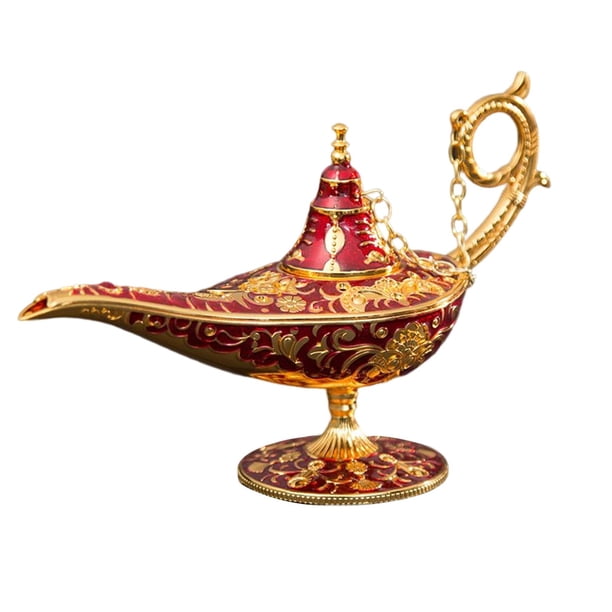 Estilo Vintage 'S Lámpara Decoración Traje árabe Lámpara Tetera Talda Lámpara árabe Lámpara 3D en Relieve Clási , Rojo Sunnimix Lámpara de Aladino