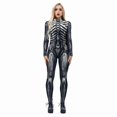 thumbnail image 2 of Halloween Costumes Scary Skeleton Jumpsuit Women Adult Cosplay Bodycon Carnival Party Streetwear Sexy Tight Outfit Horror, 2 of 4