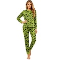 thumbnail image 2 of Racifhz Matching Family Halloween Pajamas Set Soft Long Sleeve Top and Pants Loungewear Holiday Sleepwear Cozy Nightwear for Family Autumn Fall Theme Party and Gifts, Women Size:XXL, 2 of 6