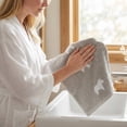 thumbnail image 4 of Unique Bargains 2Pcs Pure Cotton Cute Animal Soft Quick Dry Towels Camel 28" x 13", 4 of 7