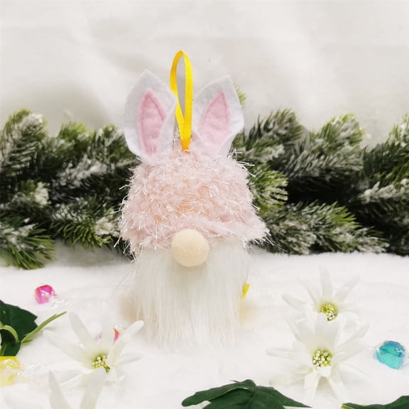 Tarmeek Easter Decorations,Easter Sunday Easter Cartoon Bunny Shape Cute Faceless Doll Candy Jar Decoration Ornaments Easter Inflatables Outdoor Decorations