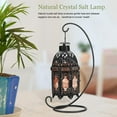 thumbnail image 3 of Himalayan Salt Rock Lamp, Dimmable Crystal Salt Lamp DIY Rock Night Light with Vintage Iron Frame for Air Purifier, Lighting, Decoration, Gifts,, 3 of 7
