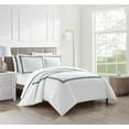 thumbnail image 2 of Chic Home Lewina 3-Piece Queen Duvet Set, Navy, 2 of 5