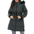 thumbnail image 2 of YouLoveIt Women's Winter Long Coat Down Jackets Down Coat Mid-Length Down Jacket Coat Zipper Up Puffer Down Jackets Coats Outwear Long Sleeves Puffer Jacket, 2 of 8