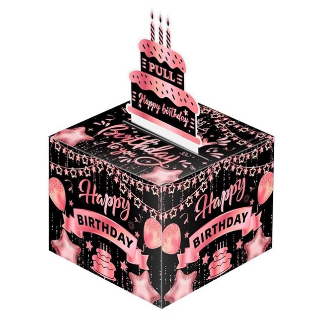CSChome Cash Raffle Gift Box Christmas Money Gift Box: DIY Assembly Cash Holder with Vibrant Color for Creative Holiday Gifting