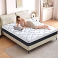 thumbnail image 5 of King Size Mattress 12 inch Mixed Mattress 80"*76"*12" Boxed Gel Memory Foam Mattress Individually Pocketed Springs Pressure Relief and Motion Isolation Mattress for Better Sleep King Mattress, 5 of 7