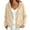 Beige, variant on Aboser Button Down Hoodies for Women Casual Long Sleeve Jackets Drawstring Y2k Sweatshirt Coats Comfort Soft Loose Fit Hoodie Jacket with Pockets