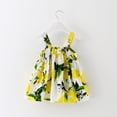 thumbnail image 4 of Summer Baby Girls Dress Infant Floral Bow Sleeveless Toddler Girls Birthday Party Dresses, 4 of 6