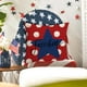 thumbnail image 5 of Independence Day Pillowcase Home Sofa Linen Pillowcase Independence Day Star Letter Print Red, 5 of 6