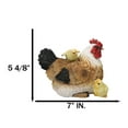 thumbnail image 6 of Rustic Farmhouse Chicken Mother Hen with Adorable Chicks Animal Family Figurine, 6 of 9