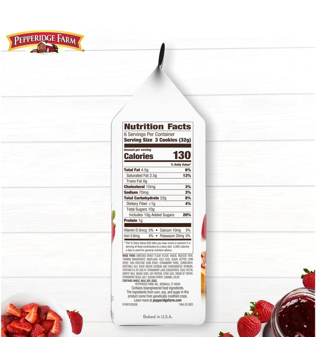 Pepperidge Farm Verona Indulgence: Strawberry Thumbprint Cookies - Perfect Duo for Any Occasion (4 Pack Combo 72 Individual Cookies in Total)