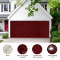 thumbnail image 2 of Vintage Dark Red Garage Door Cover Banner 6 x 13 FT,Farmhouse Retro Solid Color Linen Texture Garage Door Curtains Backdrop with Grommets for Indoor Outdoor Wall Party Porch Yard Decor Background, 2 of 9