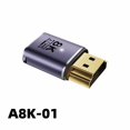 thumbnail image 1 of Adaptador macho-hembra 8K HDTV2.1 con curva hacia arriba de 90 grados y 270 grados Adaptador AM/AF para TV por computadora ultra HD, 1 of 1