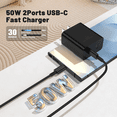 thumbnail image 2 of can 45W Dual Port Super Fast Charger with 10FT USB C to C Cable, Type C Wall Charger Block Compatible with Samsung Galaxy S26 Plus S25 Ultra S24 S23 S22 Note 20, 2 of 6