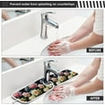 thumbnail image 5 of Water Lily Colorful Sink Splash Guard for Faucet 2 Packs Faucet Absorbent Mats, Lotus Flower Colorful Faucet Handle Drip Catcher Quickly Drying Mat for Kitchen Counter Bathroom, 14.9"x5.5", 5 of 7