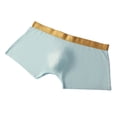 thumbnail image 2 of HUPOM Men'S Underwear Underwear For Men Pack Medium waist Comfort Waist Solid Boxer Briefs Light blue M, 2 of 6