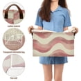thumbnail image 5 of Yayeee Foldable Storage Basket for Shelves with Handles Waterproof Cloth Bins, Soft Pink Pattern, 5 of 7