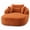 Orange, variant on Oversized Chaise Longue Chair Indoor, Modern Upholstered Chenille Deep Seat Sofa Bed with Throw Pillows and Armrests, Sleeper Sofa Couch for Living Room, Bedroom Apartment