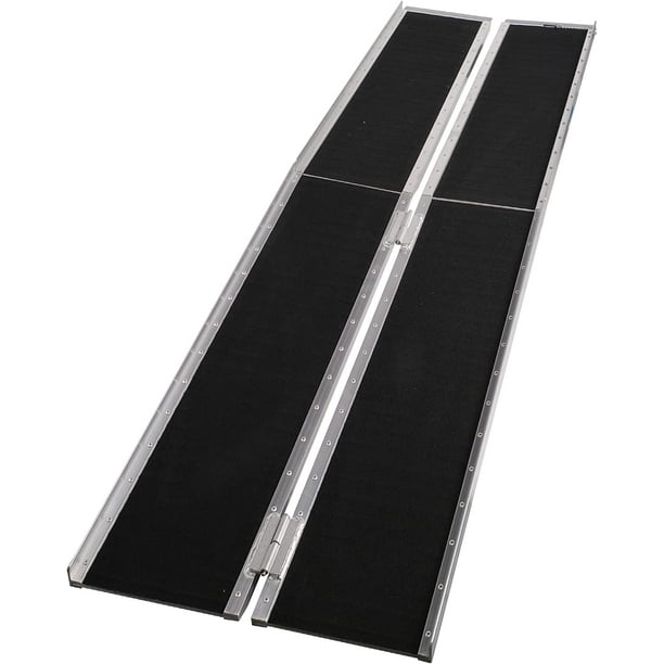 7FT Foldable Wheelchair Ramp for Home,Portable Aluminum Folding Mobility Scooter Ramps, Ramps