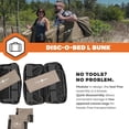 thumbnail image 5 of Disc-O-Bed Large Outdoor Convertible 2 Person Portable Camping Bunk Cots, Tan, 5 of 11