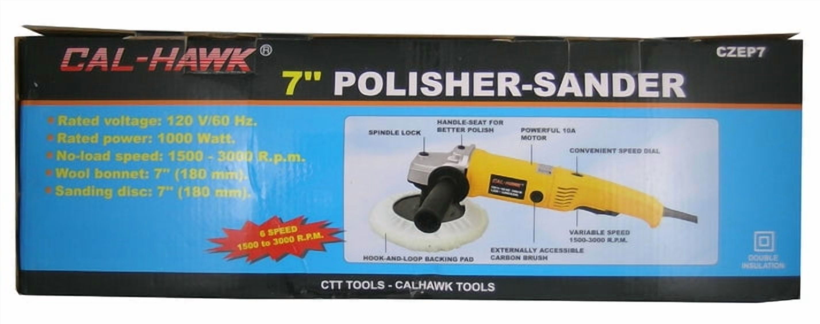 7" Electric Polisher Buffer Sander Power Sander