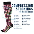 thumbnail image 2 of FORMRS Womens Knee High Socks Casual Long Thick Travel Daily Wear, 1 Pair, Colorful Block Pattern, 2 of 6
