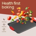 thumbnail image 6 of Bakken- Swiss Gray Marble Nonstick Baking Pan Set - 3-Piece Carbon Steel Bakeware with Silicone Handles - Professional Grade Oven Pans for Home Kitchen, 6 of 9