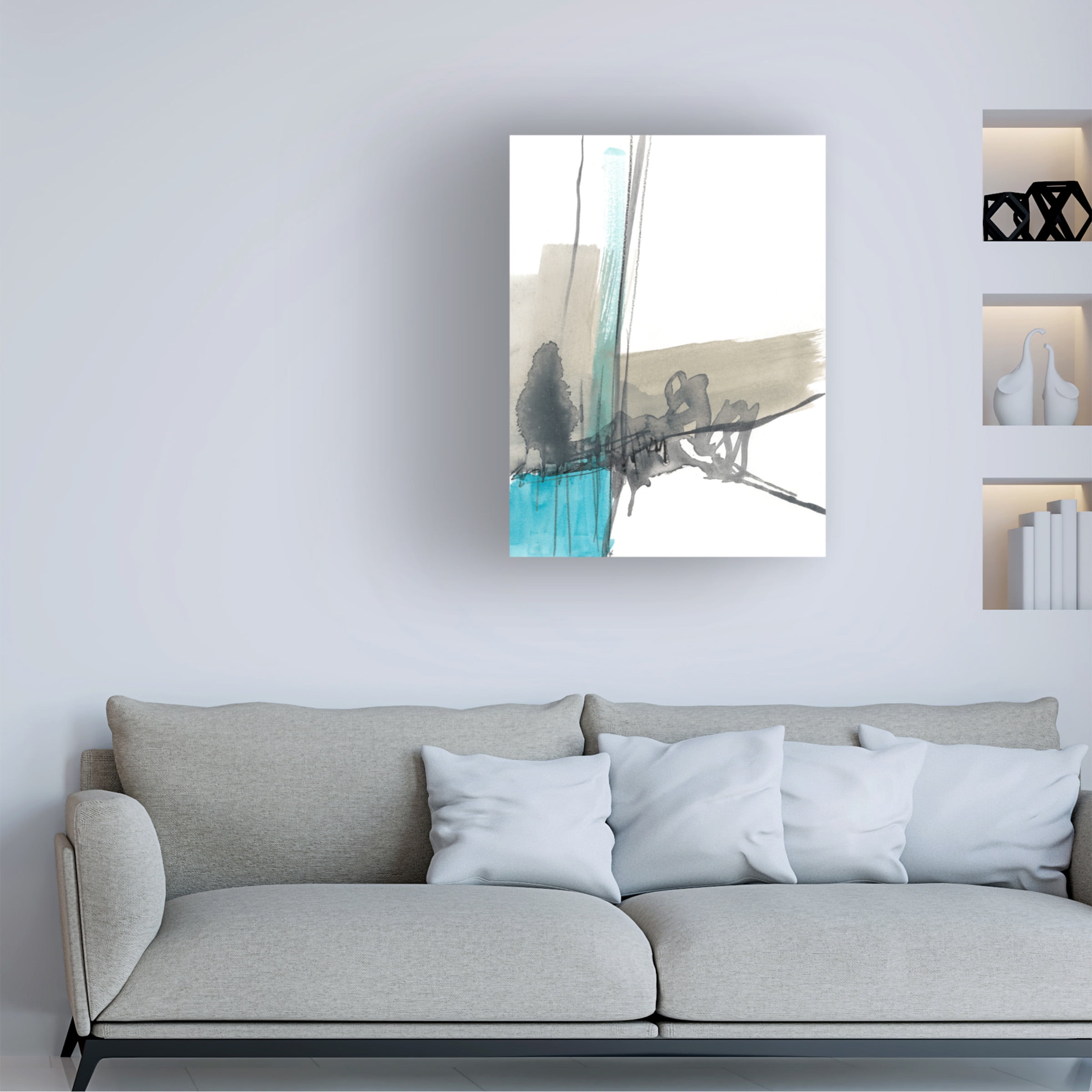 Trademark Fine Art Jennifer Goldberger Ua Ch Kinetic Grid Ix Canvas Wall Art - 24x32