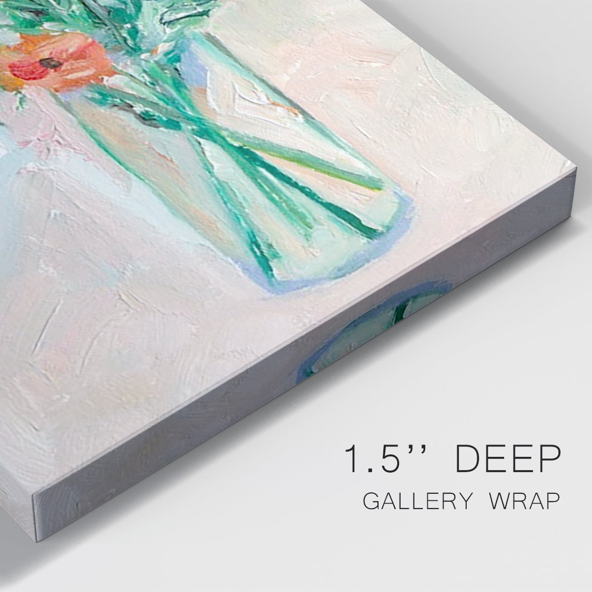 Painterly Soft Bouquet II Premium Gallery Wrapped Canvas - Ready to Hang