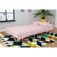 thumbnail image 2 of Novogratz Futon & Sofa-Lit Simple en Microfibre Brossée 90 G/M2 Rose, 2 of 8