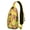 Bright Yellow L, variant on Military Camouflage Sling Backpack, Lightweight Tactical Crossbody Daypack with Anti-theft Strap, Ideal for City Walking, Short Trips, and Gym