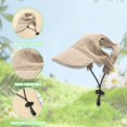 thumbnail image 4 of Gorra de béisbol para perros Symphonyw M, caqui, con orificios ajustables para las orejas, 4 of 6