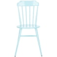 thumbnail image 3 of SAFAVIEH Broderick Outdoor Patio Side Chair, Baby Blue, Set of 2, 3 of 11