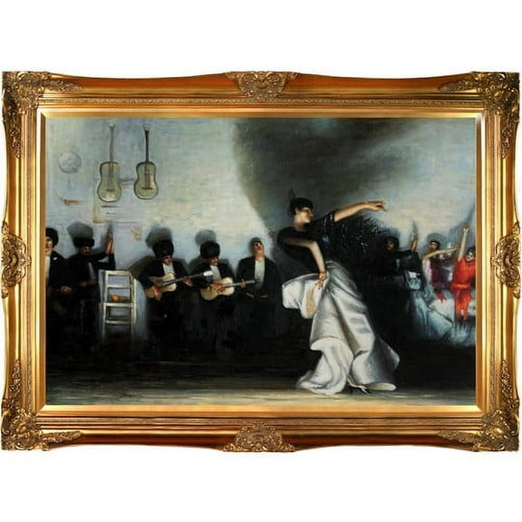 Tori Home 'El Jaleo' by John Singer Sargent Framed Oil Painting Print on Canvas
