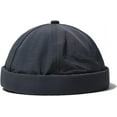 thumbnail image 2 of YooGuoGuo Breathable Brimless Cap Adjustable Street Casual Summer Docker Beanie Hat Sailor Fisherman Leon No Visor Cap, 2 of 6