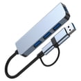 thumbnail image 2 of Convertidor USB 3.0 Hub Tipo de acoplamiento de expansión Adaptador multipuerto Extensiones portátiles delgadas Estación de datos Baoblaze adaptador de concentrador de la computadora, 2 of 8