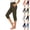 Army Green, variant on UDAUDU Capris for Women with Pockets High Waisted Summer Yoga Pants Stretch Pull On Ankle Business Casual Travel Athletic Work Capri Pants Army Green 2XL