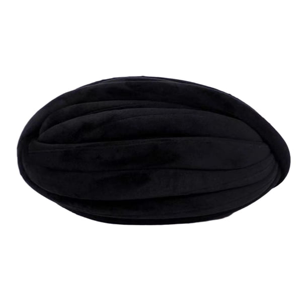 Hilo grueso y grueso para tejer a mano, suave, para crochet, hilo voluminoso, hilo tubular jumbo negro