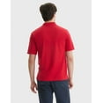 thumbnail image 3 of Hanes Men's Pique Polo Shirt (Big & Tall Sizes Available) Deep Red M, 3 of 10