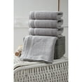 thumbnail image 5 of Ozan Premium Home  100% Turkish Cotton Maui Collection Luxury Hand Towels (Set of 4) Light Aqua, 5 of 5