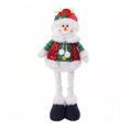 thumbnail image 2 of Dserfhy Christmas Plush Doll with Retractable Legs Handmade Standing Snowman Santa Claus Plush Toy Xmas Winter Holiday Party Decoration Ornament, 2 of 7