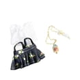 thumbnail image 2 of Conjunto de ropa para muñecas de peluche CUTICAT con collar y pantalones con tirantes, 2 of 5